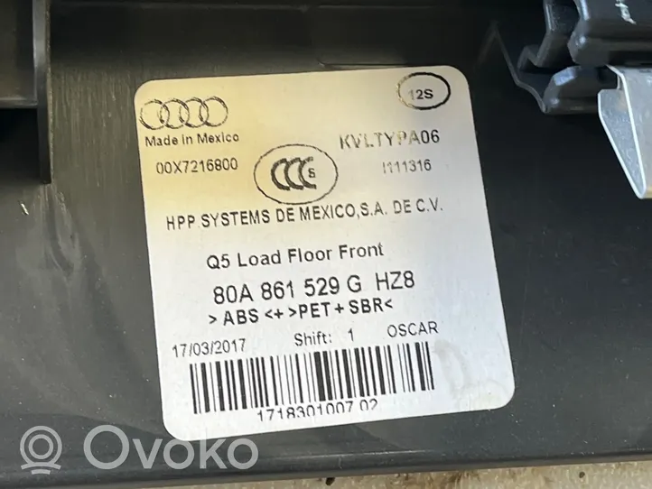 Audi Q5 SQ5 Osłona tylna tunelu środkowego 80A861529G