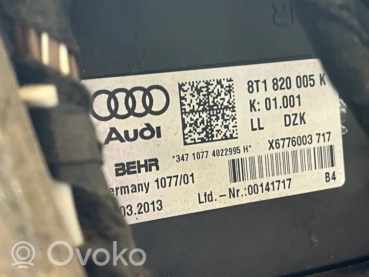 Audi Q5 SQ5 Sisälämmityksen ilmastoinnin korin kokoonpano 8T1820005K