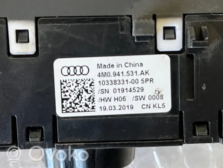 Audi Q7 4M Interruttore luci 4M0941531AK