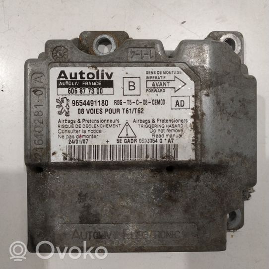 Peugeot 307 Module de contrôle airbag 606877300