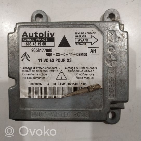 Citroen C5 Gaisa spilvenu vadības bloks 603481900