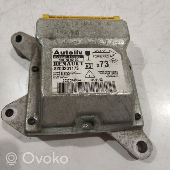 Renault Vel Satis Turvatyynyn ohjainlaite/moduuli 550789200