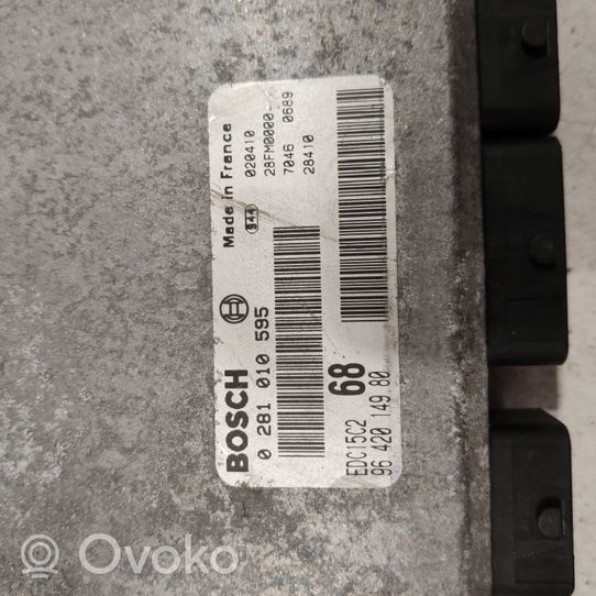 Citroen Xsara Picasso Unité de commande, module ECU de moteur 0281010595