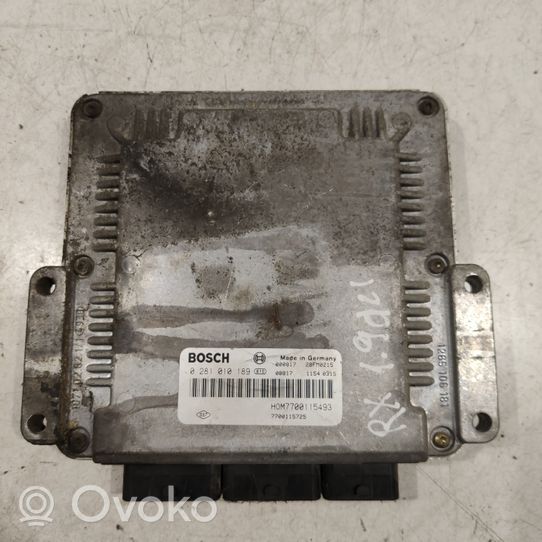 Renault Scenic I Motorsteuergerät ECU 0281010189