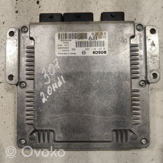 Peugeot 307 Kit calculateur ECU et verrouillage 9652183780