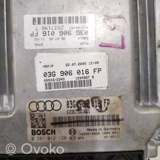 Audi A4 S4 B7 8E 8H Centralina/modulo motore ECU 03G906016FP