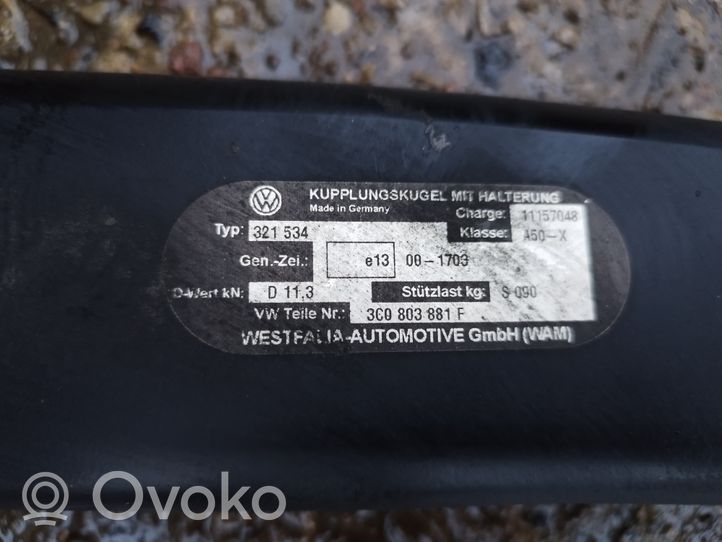 Volkswagen PASSAT B6 Kit de remorquage 3C0803881