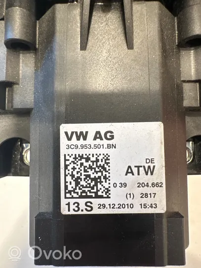 Volkswagen PASSAT B7 Interruptor/palanca de limpiador de luz de giro 3C9953501BN