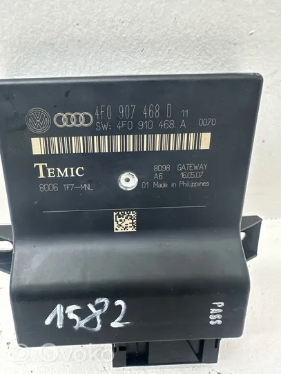 Audi A6 S6 C6 4F Gateway control module 4F0907468D