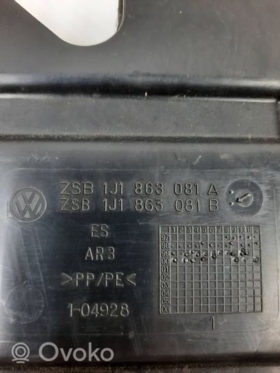 Volkswagen Golf IV Kojelaudan alempi verhoilu 1J1863081B