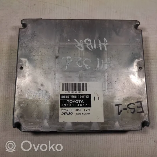 Toyota Highlander XU40 Calculateur moteur ECU 8998148321