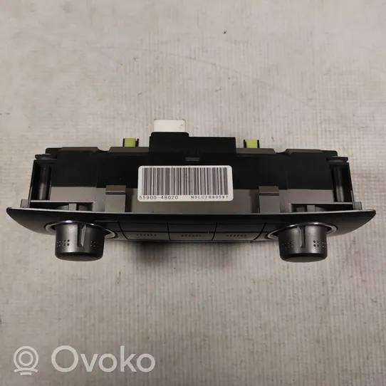 Toyota Highlander XU40 Console centrale, commande chauffage/clim 5590048020