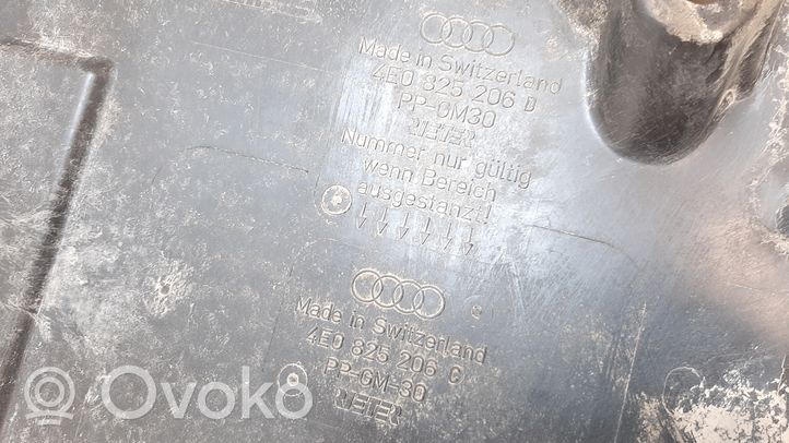 Audi A8 S8 D3 4E Copertura sottoscocca centrale 4E0825206D