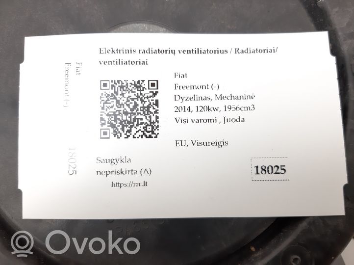 Fiat Freemont Elektryczny wentylator chłodnicy F00HX0G046