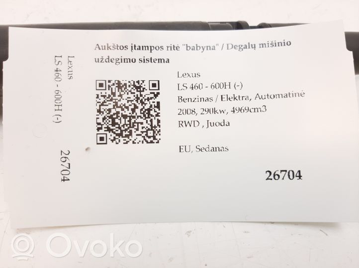 Lexus LS 460 - 600H Cewka zapłonowa wysokiego napięcia 9091902250