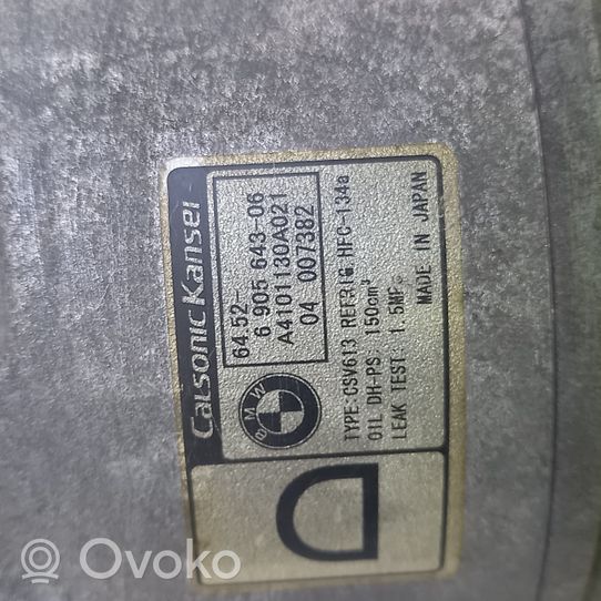 BMW 3 E46 Ilmastointilaitteen kompressorin pumppu (A/C) 690564306