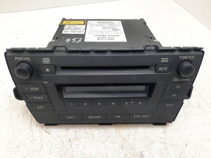 Toyota Prius (XW30) Radio/CD/DVD/GPS-pääyksikkö 8612047330