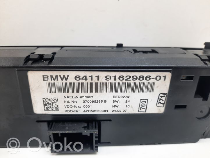 BMW 3 E90 E91 Panel klimatyzacji 9162986