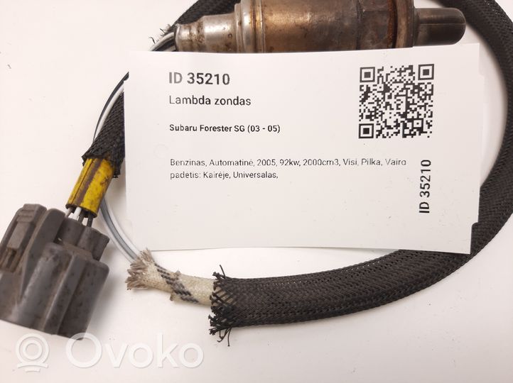 Subaru Forester SG Sensore della sonda Lambda A24B7116968090