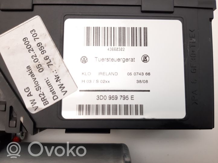 Volkswagen Touareg I Moteur de lève-vitre de porte arrière 3D0959795E