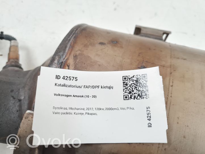 Volkswagen Amarok Katalizatorius/ FAP/DPF kietųjų dalelių filtras 2H0253053E