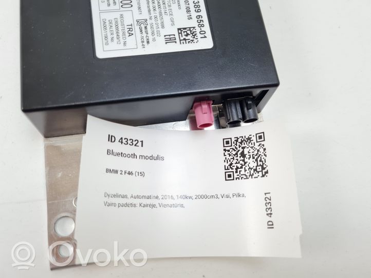 BMW 2 F46 Moduł / Sterownik Bluetooth 9389658