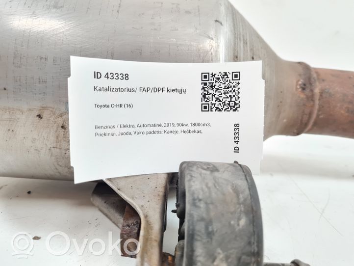 Toyota C-HR Filtro antiparticolato catalizzatore/FAP/DPF 30T18