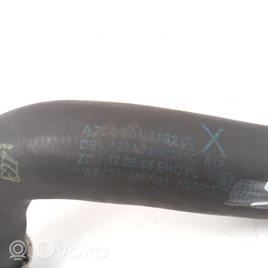 Mercedes-Benz GLK (X204) Engine coolant pipe/hose A2045011182