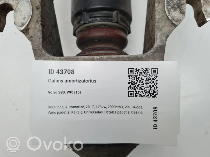 Volvo S90, V90 Iskunvaimentimen ilmajousi 31406404