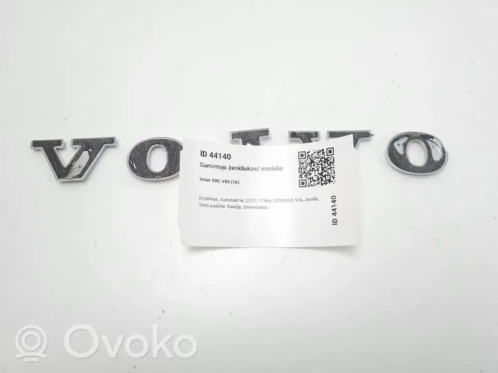 Volvo S90, V90 Insignia/letras de modelo de fabricante VOLVO