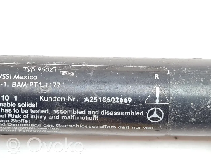 Mercedes-Benz GL X164 Boucle de ceinture de sécurité avant A2518602669