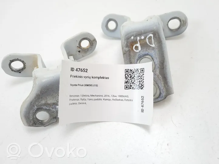 Toyota Prius (XW50) Set di cerniere portiera anteriore 