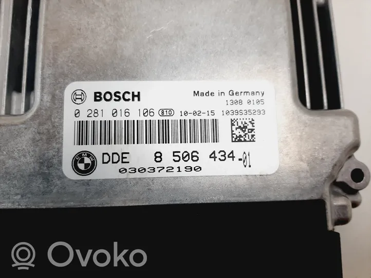 BMW X1 E84 Sterownik / Moduł ECU 0281016106