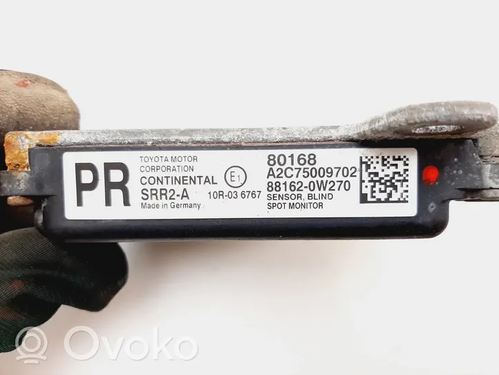 Toyota Prius (XW50) Capteur radar d'angle mort A2C75009702