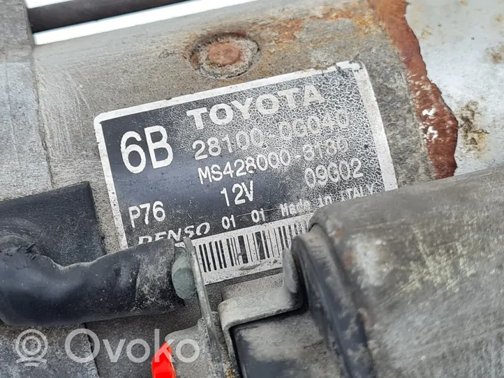 Toyota Corolla Verso AR10 Käynnistysmoottori 281000G040