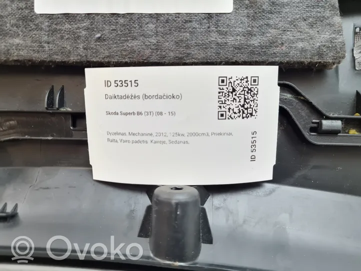 Skoda Superb B6 (3T) Schowek deski rozdzielczej / Komplet 3T1857097C