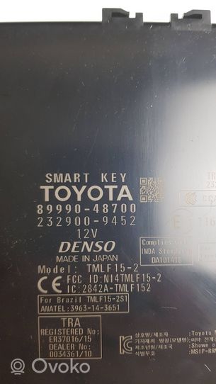 Toyota RAV 4 (XA50) Moduł / Sterownik systemu uruchamiania bezkluczykowego 8999048700