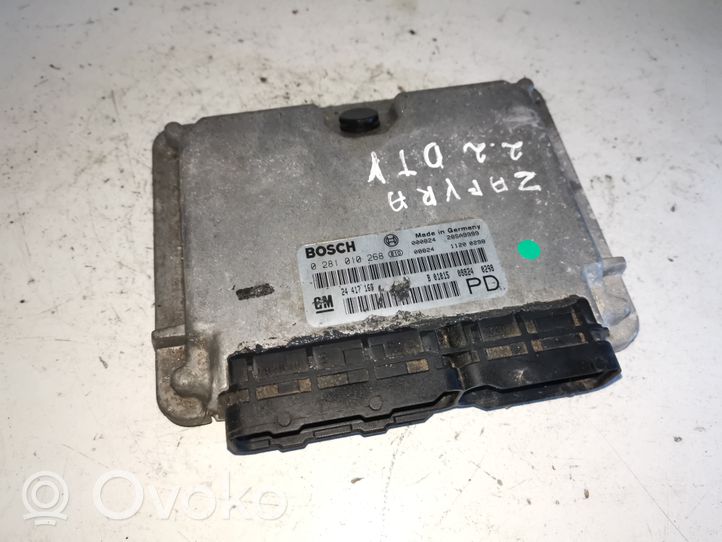 Opel Zafira A Variklio valdymo blokas 24417169