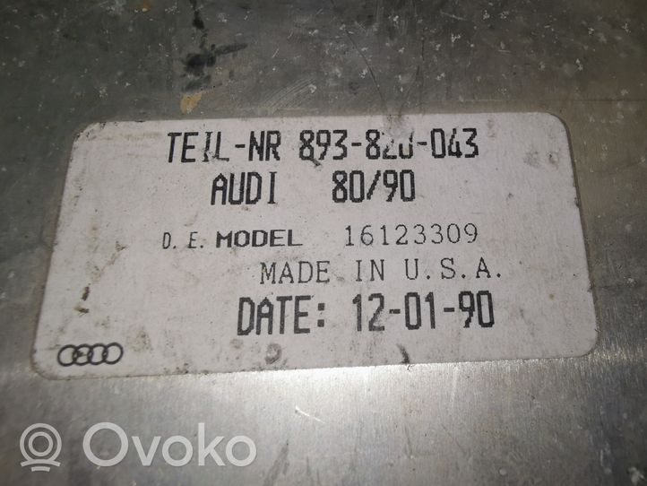 Audi 80 90 B3 Climate control unit 893820043