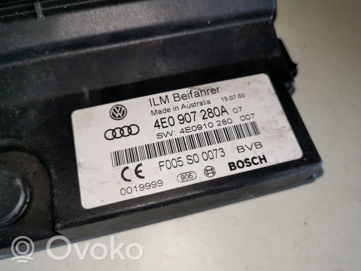 Audi A8 S8 D3 4E Autres unités de commande / modules 4E0907280A