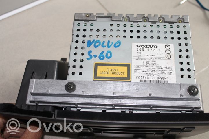 Volvo S60 Unità principale autoradio/CD/DVD/GPS 8651152