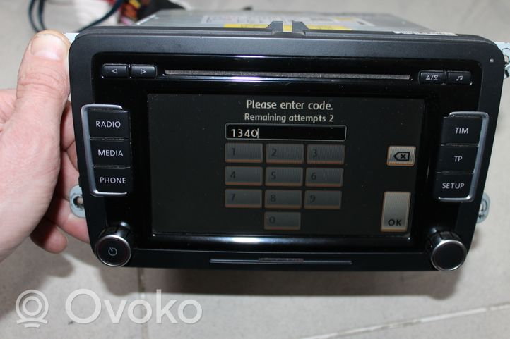 Volkswagen Sharan Panel / Radioodtwarzacz CD/DVD/GPS 3C8035190C