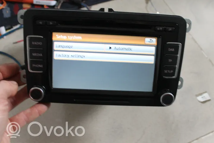 Volkswagen Tiguan Radio/CD/DVD/GPS-pääyksikkö 3C8035195A