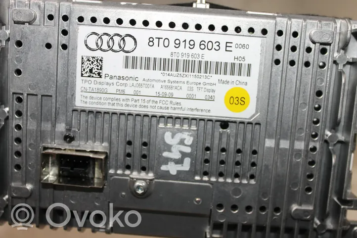 Audi A4 S4 B8 8K Monitori/näyttö/pieni näyttö 8T0919603E