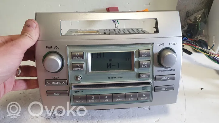 Toyota Corolla Verso AR10 Radio / CD/DVD atskaņotājs / navigācija 861200F010