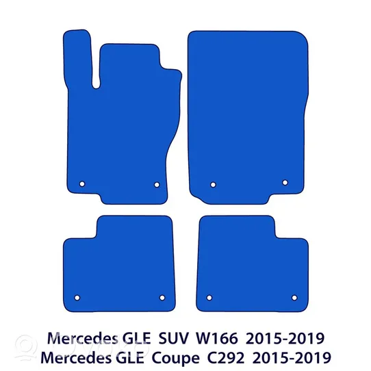 Mercedes-Benz GLE (W166 - C292) Set di tappetini per auto 
