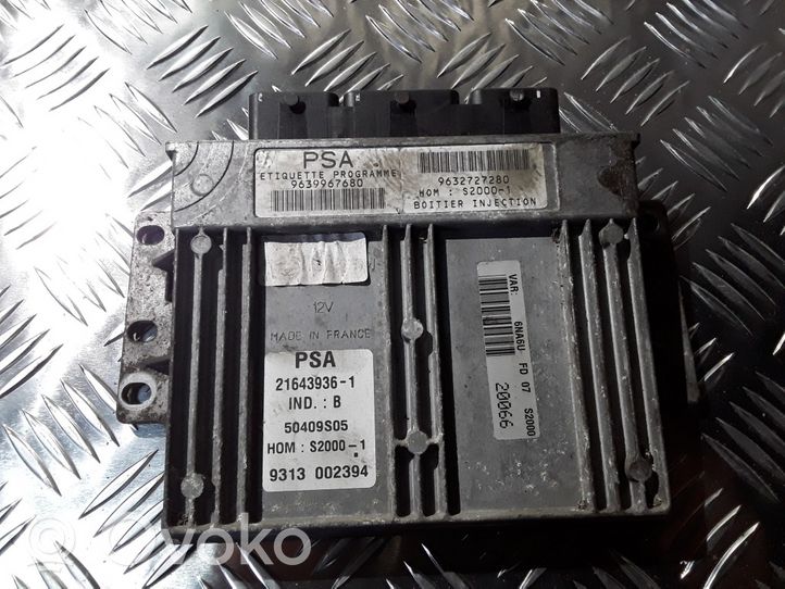 Citroen Xsara Picasso Engine control unit/module 9639967680