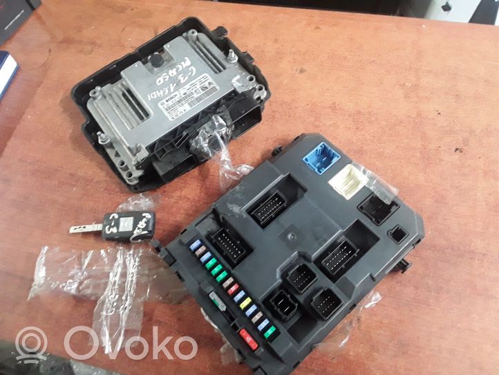 Citroen C3 Picasso Kit centralina motore ECU e serratura 0281019819