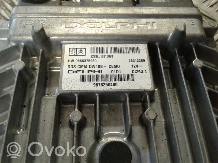 Peugeot 508 Engine control unit/module 9666375980