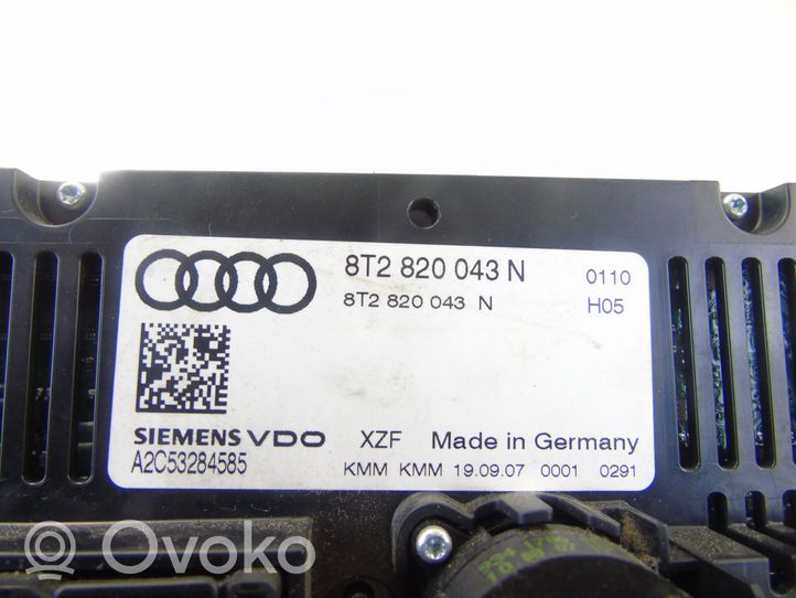 Audi A4 S4 B8 8K Unidad de control climatización 8T2820043N